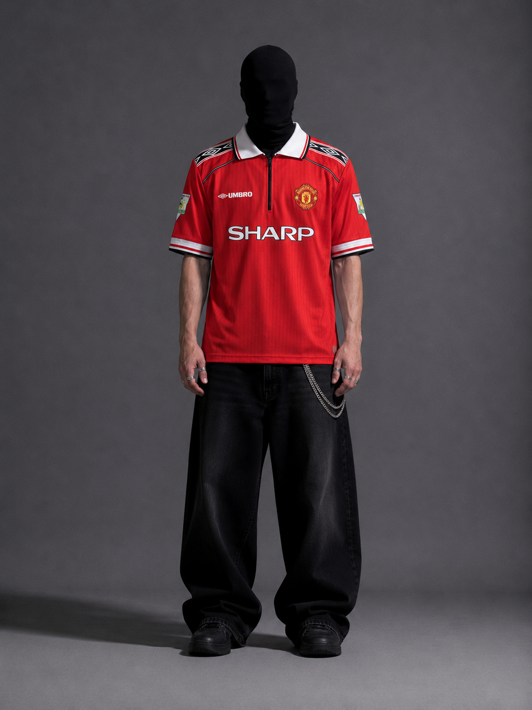 Manchester United 1998-99 D. Beckham half sleeves