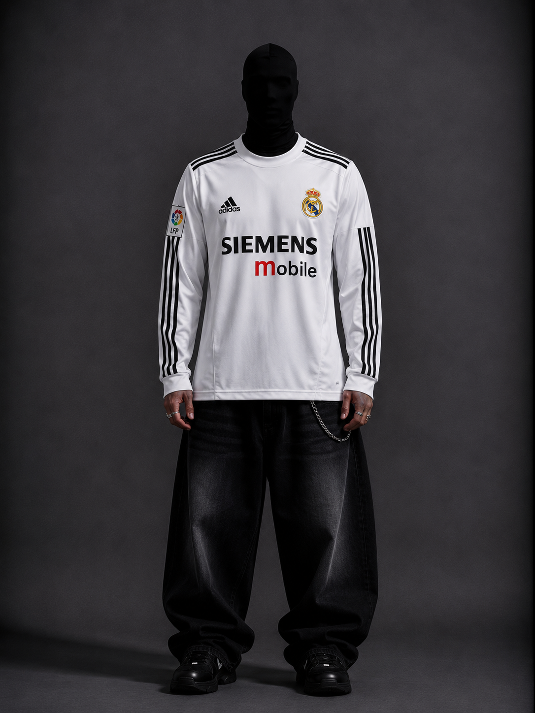 Real madrid Beckham full sleeves retro kit
