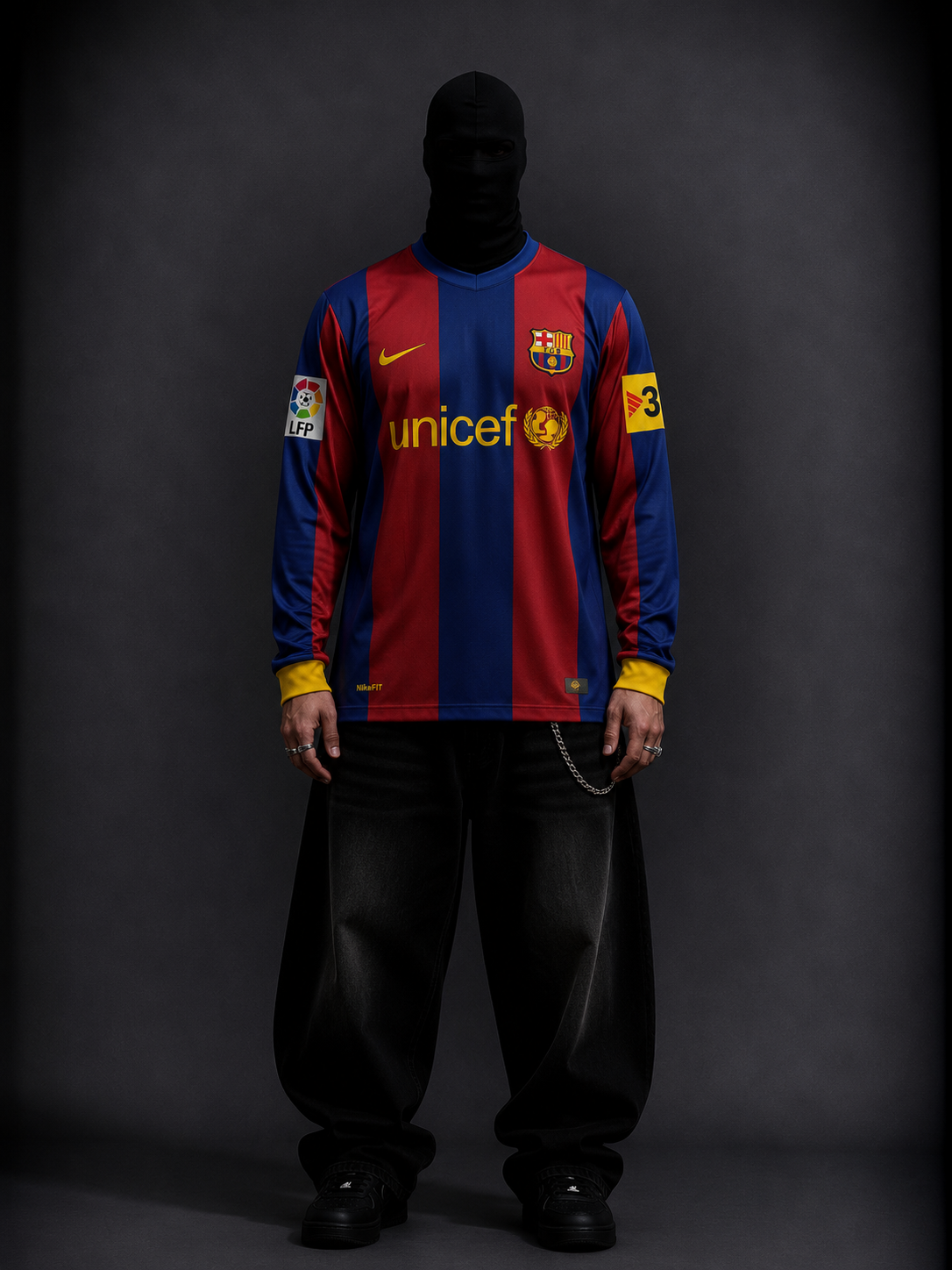 Fc barcelona 2015-16 Messi full sleeves retro