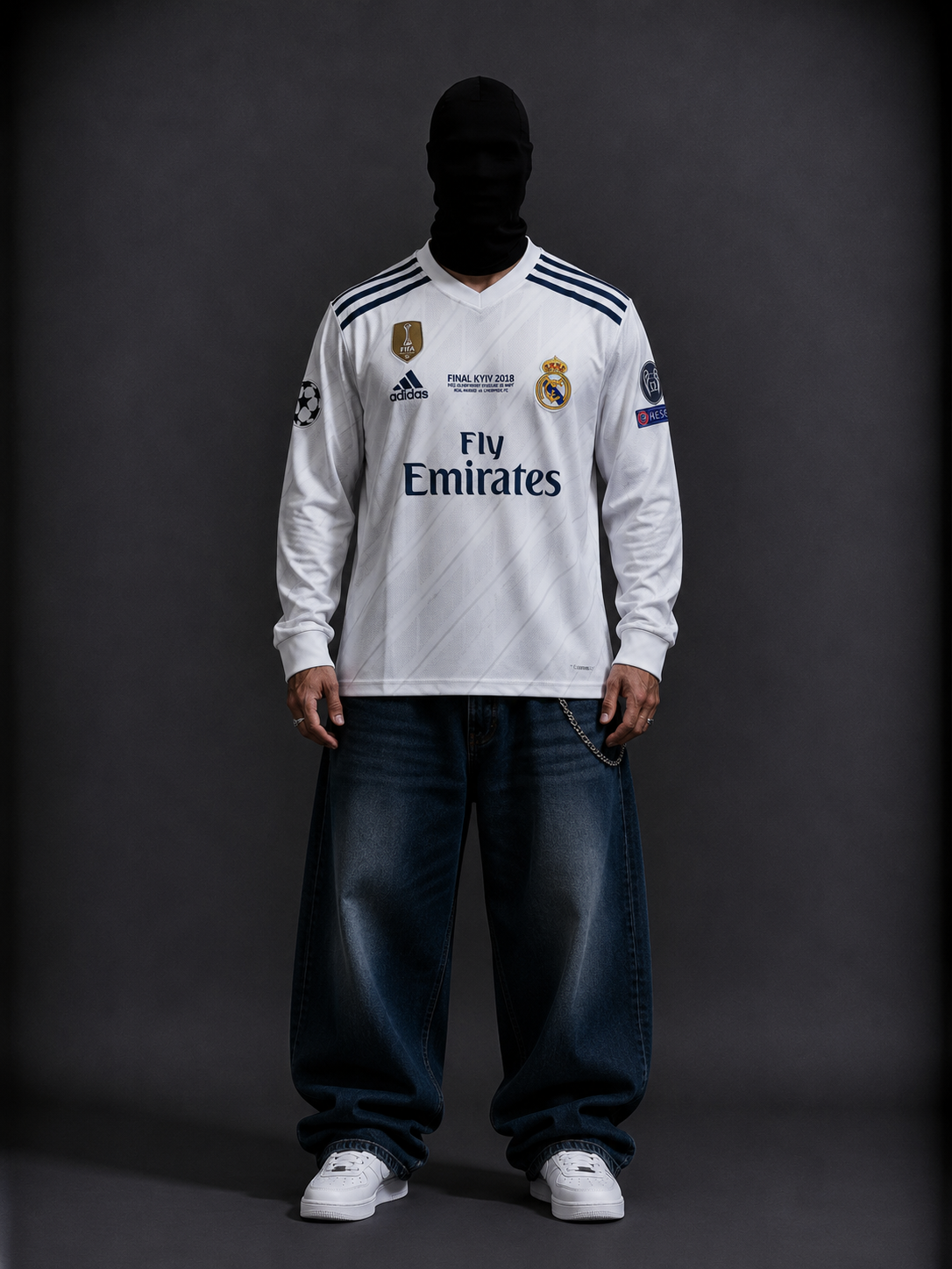 Real madrid 2018-19 Ronaldo full sleeves retro