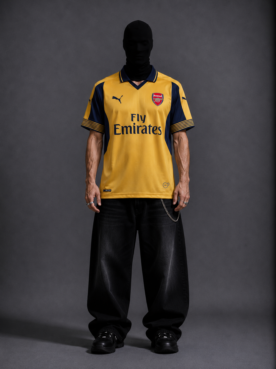 Arsenal FC Ozil half sleeve sublimation retro