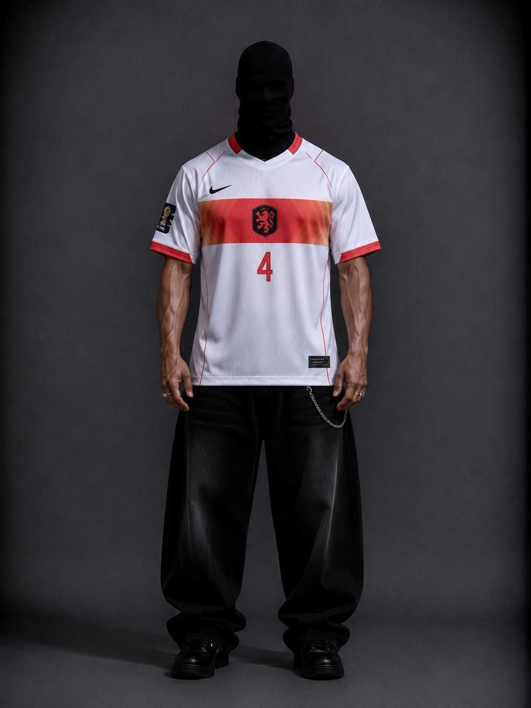 Netherlands Virgil WC 2026 half sleeve away