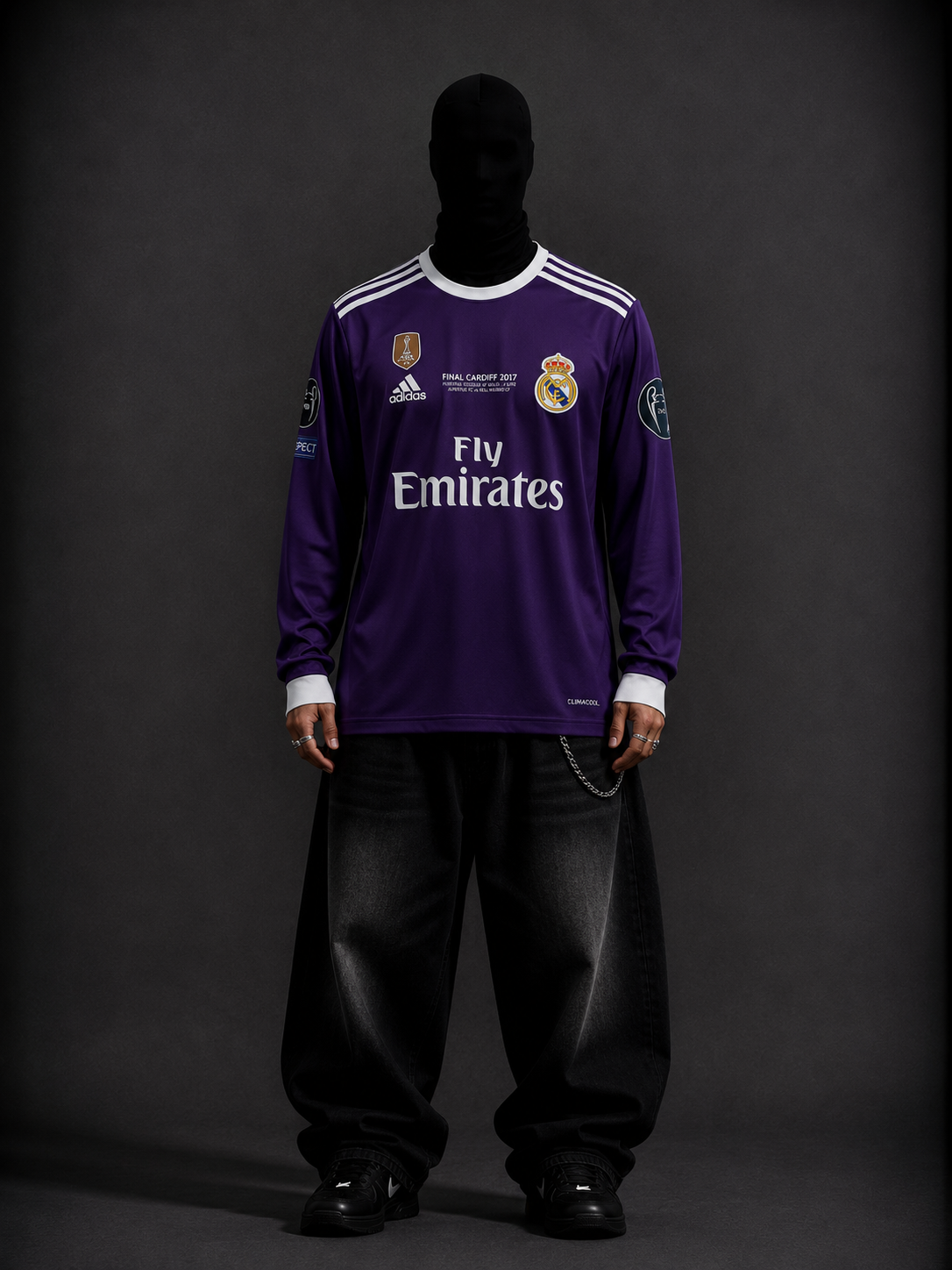 Real madrid 2017-18 away ronaldo full sleeevs