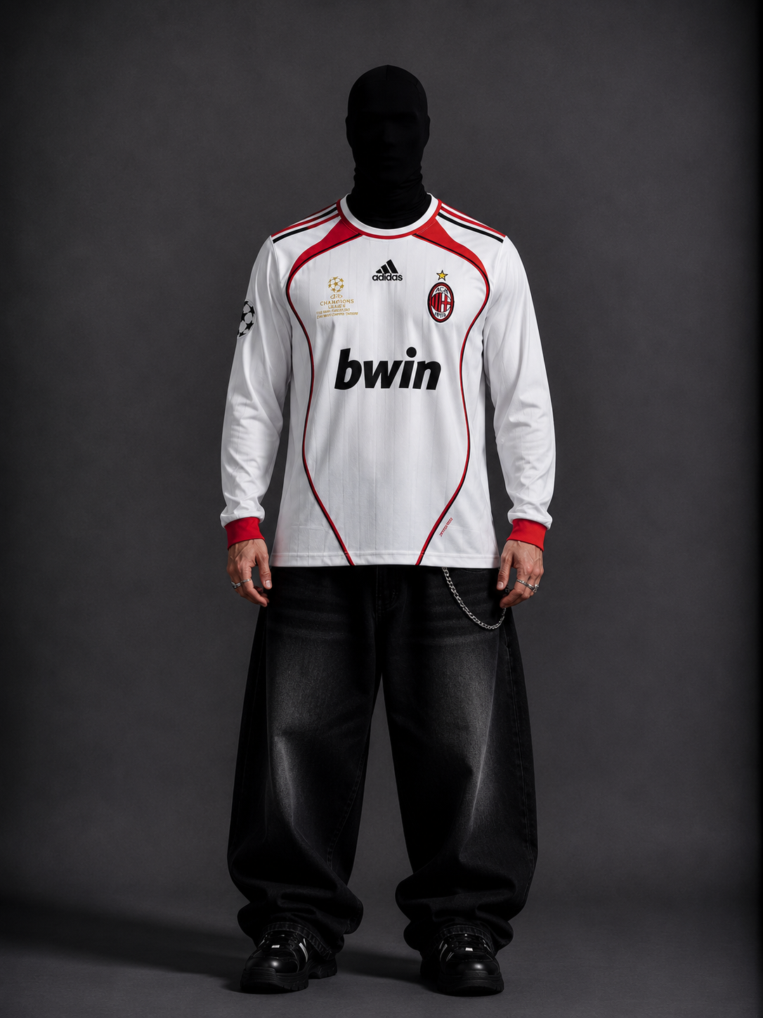 Ac milan 2006-07 away Maldini full sleeves retro