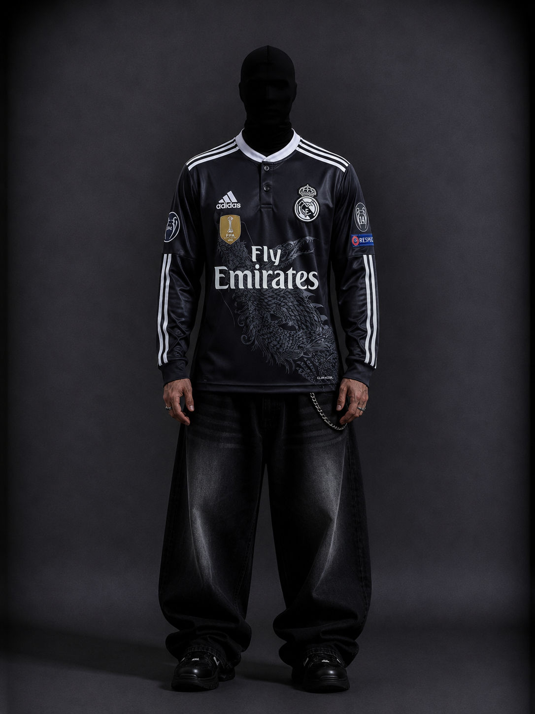 Real madrid x dragon C. Ronaldo full sleeves retro