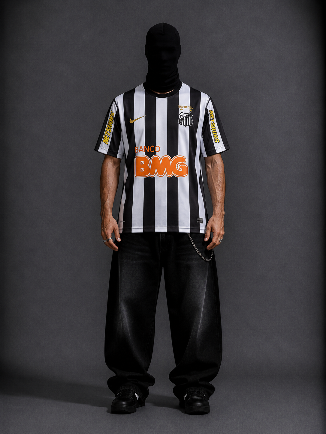 Neymar santos Fc home half sleeves retro