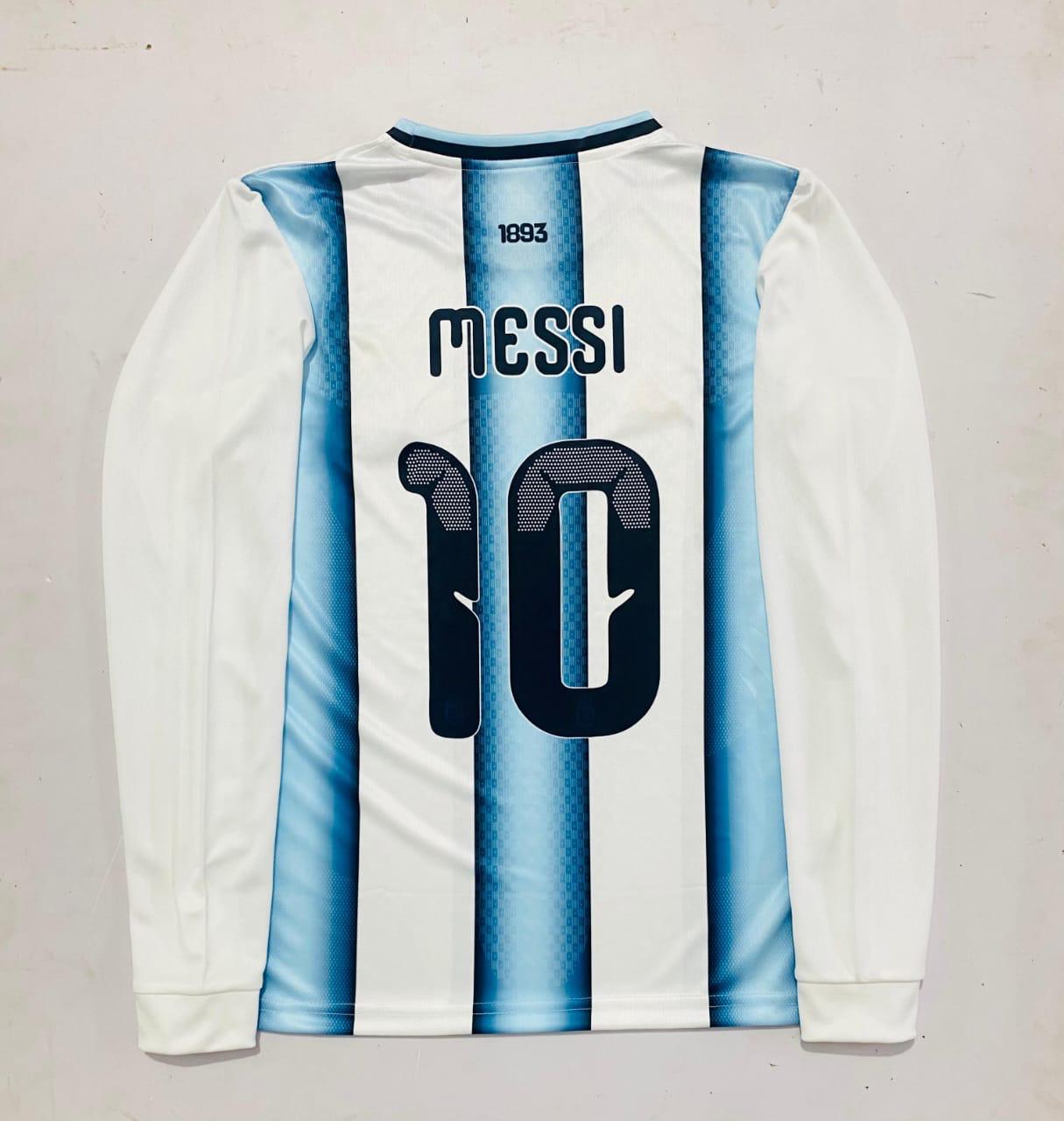 Messi full sleeves argentina retro