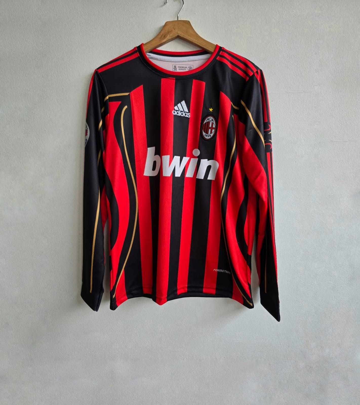 Ac Milan 2006-07 home Maldini full sleeves retro