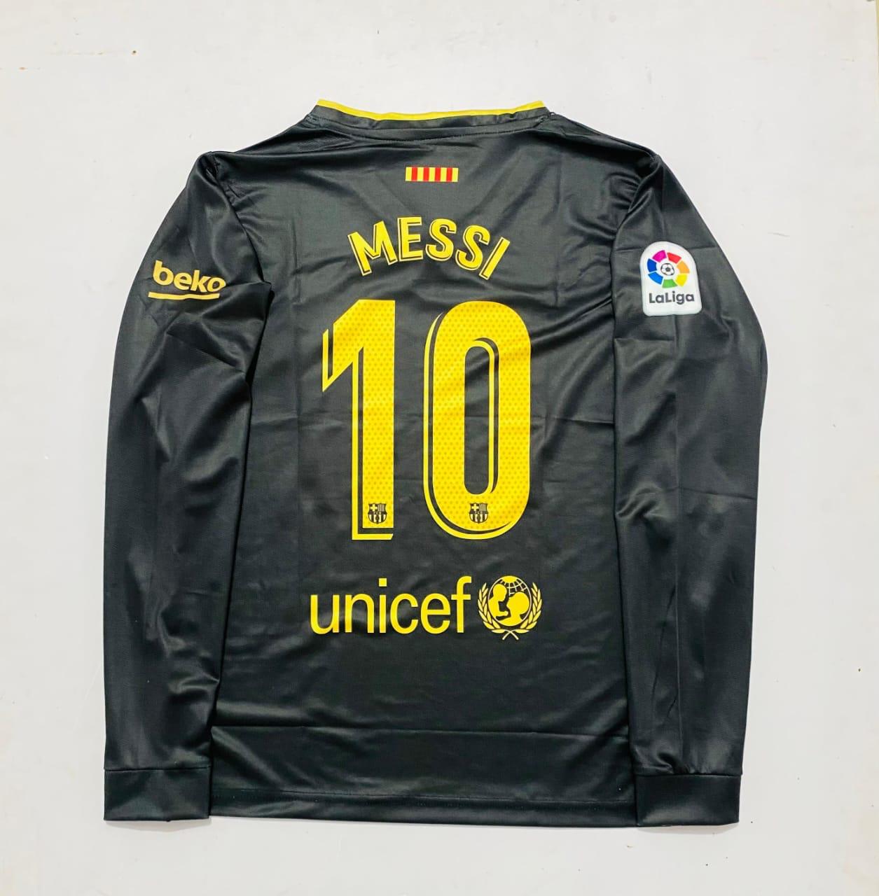 FC Barcelona 2020-21 away L. Messi full sleeves retro