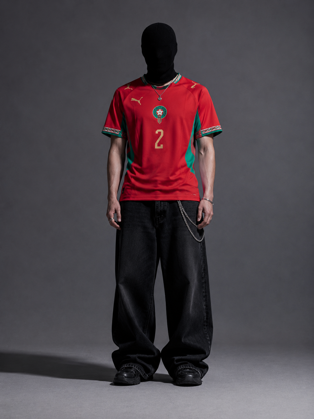 Morocco Hakimi WC 2026 half sleeves