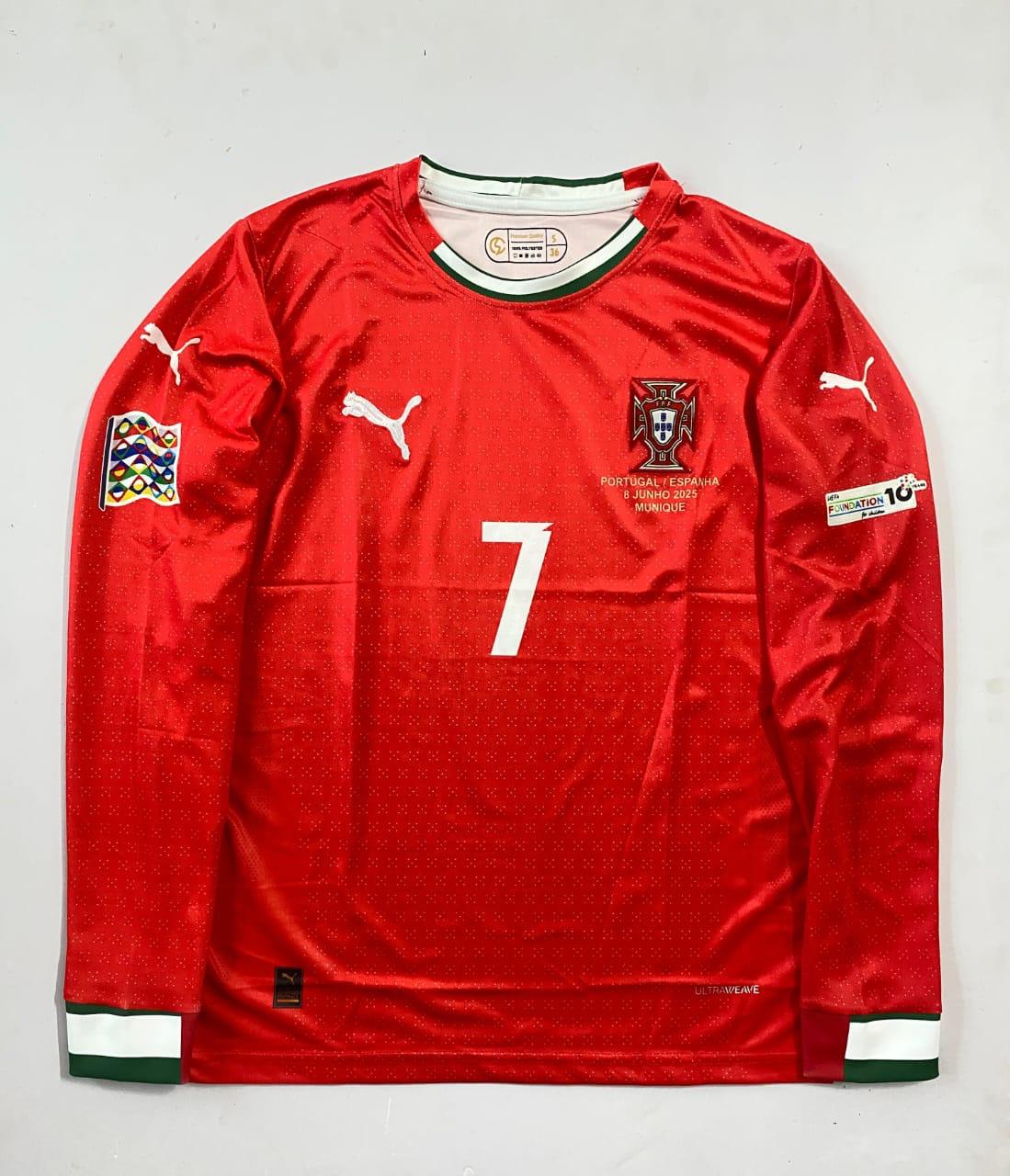 Portugal home Ronaldo full sleeves kit