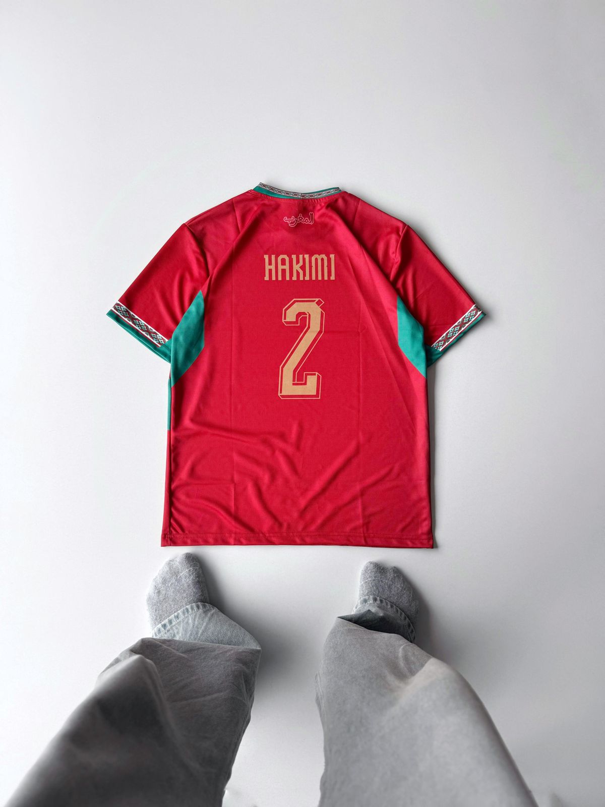 Morocco Hakimi WC 2026 half sleeves